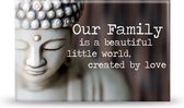Magneet - Boeddha - Our Family - 8cm