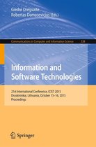 Communications in Computer and Information Science 538 - Information and Software Technologies