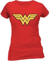 DC Comics Wonder Woman - Logo rood Dames T-shirt XL