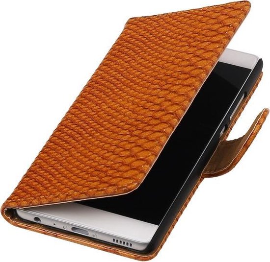 """Slang"" Bruin Nokia Lumia 735 Bookcase Wallet Cover Hoesje"