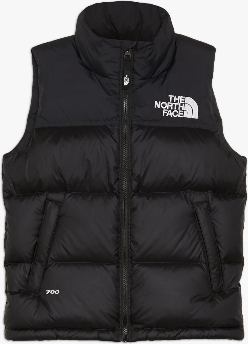 zwarte north face bodywarmer