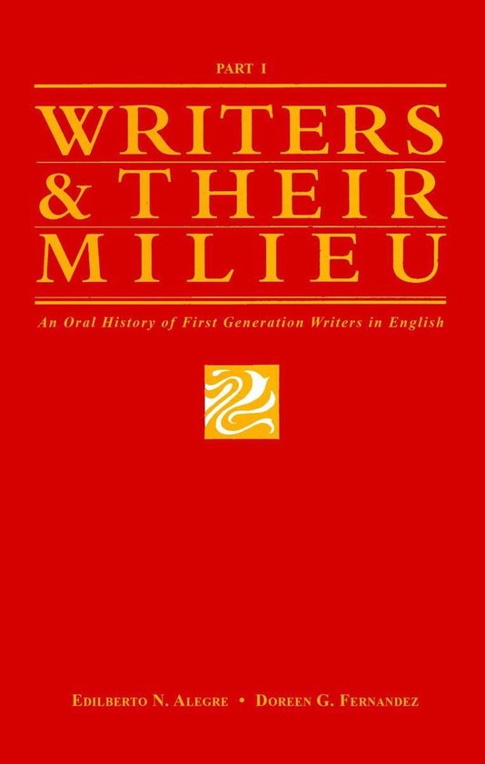 Writers and Their Milieu - cover