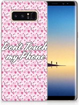Samsung Galaxy Note 8 Uniek TPU Hoesje Flowers Pink DTMP