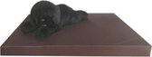 Topmast Gezondheidsmatras Hondenbed Hondenmatras Leatherlook Bruin 80 x 55 cm