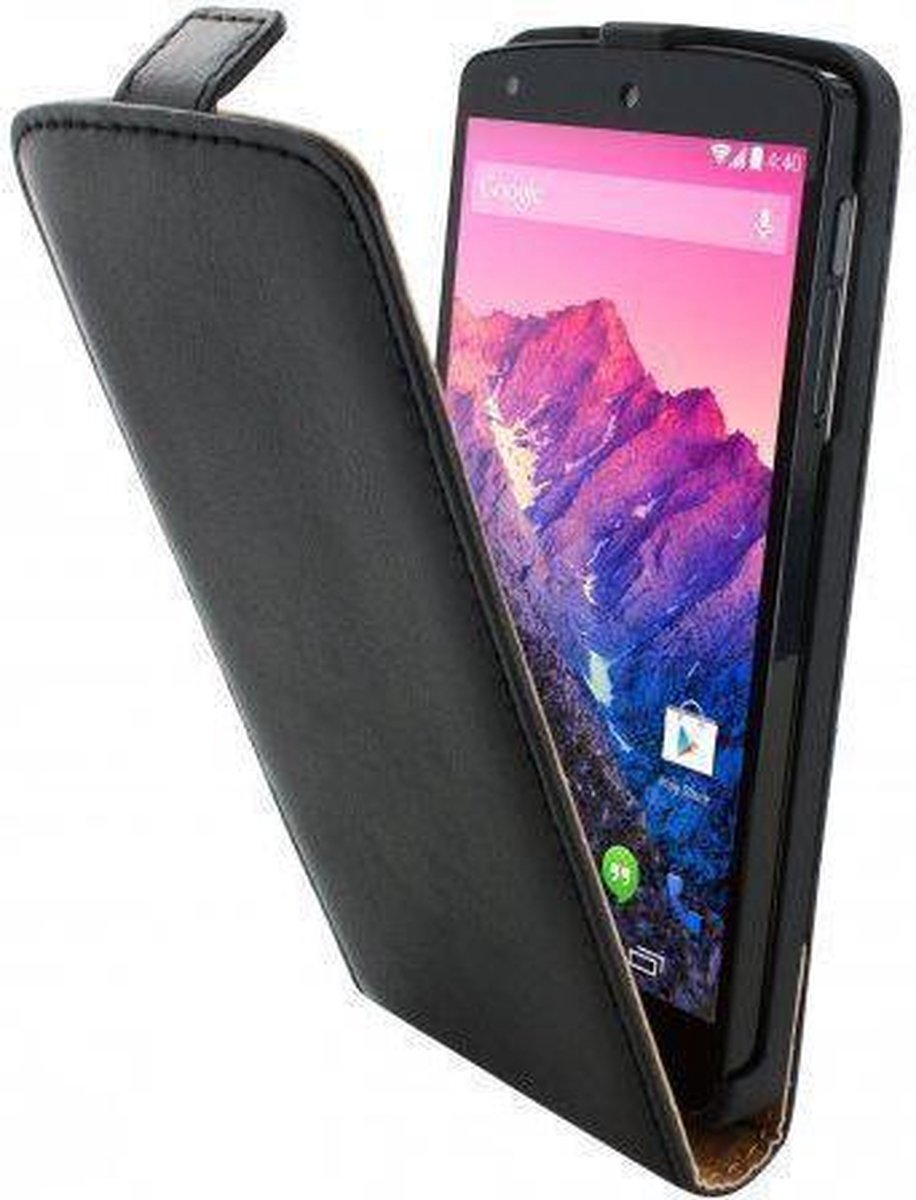 Mobiparts Classic Flip Case LG Google Nexus 5 Black