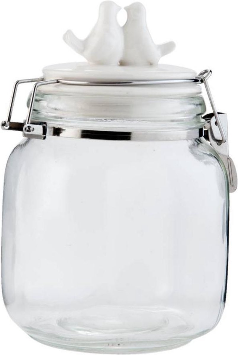Clayre & Eef 6GL1521 glas voorraadpot Pot � 11*18 cm 1L