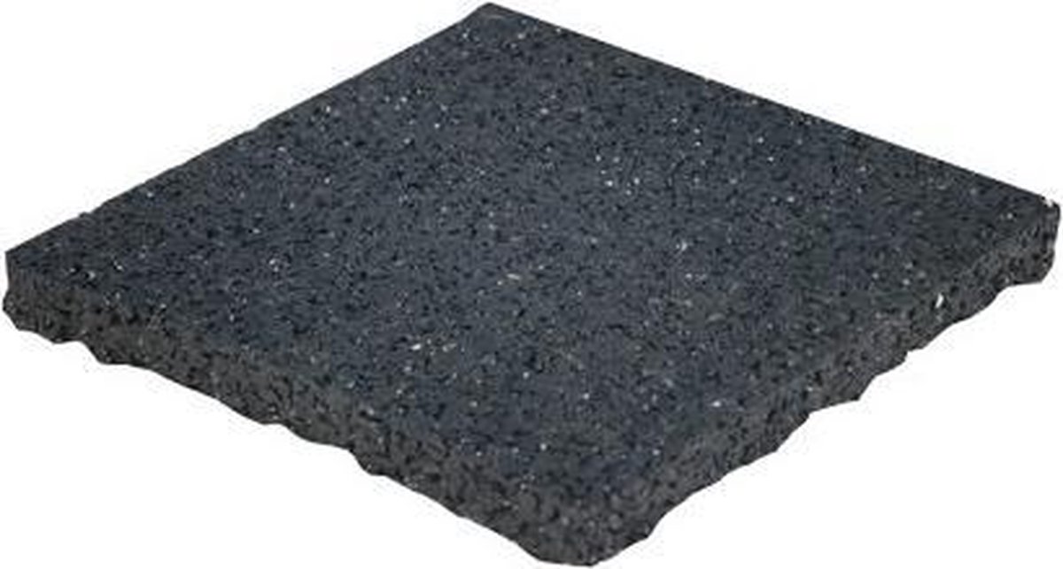 Tegeldrager zwart 10x10x1 cm los
