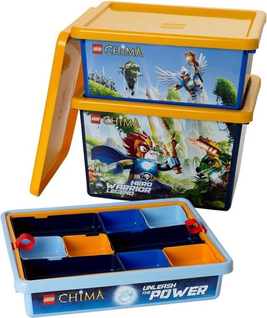 Walter Cunningham gevoeligheid markering Lego Legends of Chima Opbergbox - Kunststof - Blauw | bol.com