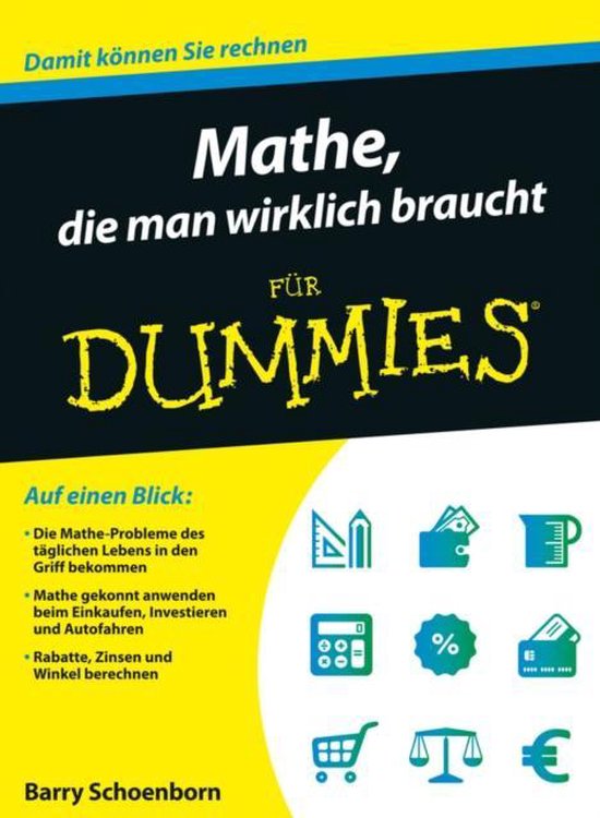 Mathe, die man wirklich braucht für Dummies - cover