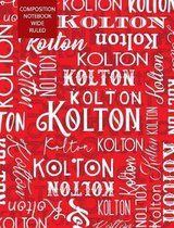 Kolton Composition Notebook Wide Ruled