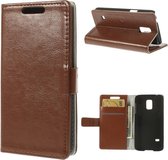 Cyclone wallet case hoesje Samsung Galaxy S5 mini bruin