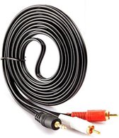 Audiokabel / Tulpkabel 2x Tulp Naar 3.5mm Jack (5 Meter)