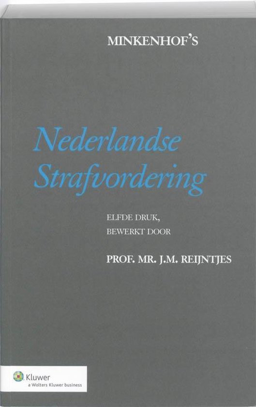 Minkenhof's Nederlandse strafvordering - cover