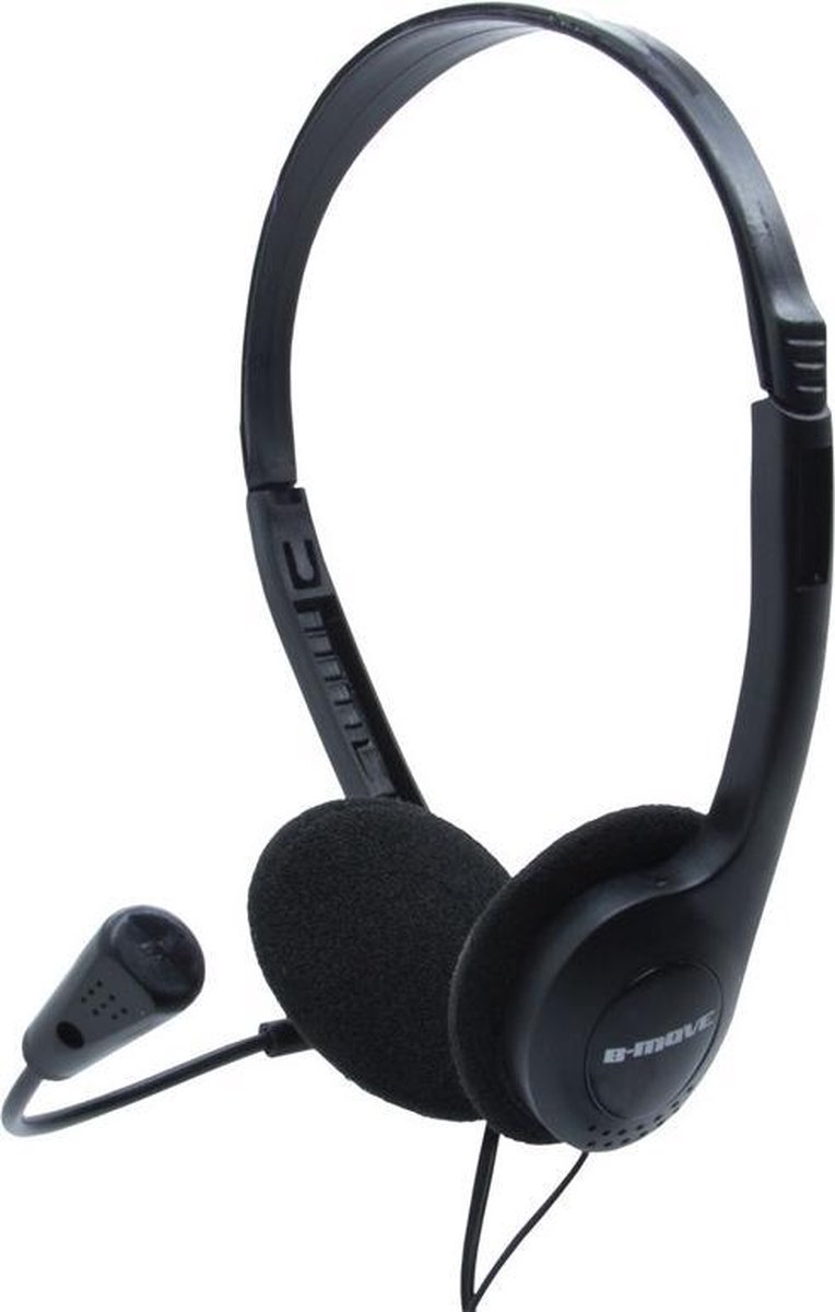 B-Move Sound One 2x 3.5 mm Stereofonisch Hoofdband Zwart hoofdtelefoon