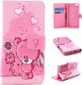 iCarer Cute bears print wallet case cover Huawei Y6