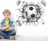 3D Muursticker Voetbal - Kinderkamer Decoratie - Jongenskamer - Wanddecoratie - kinderen