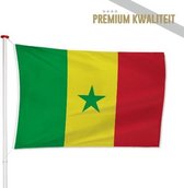 Senegalese Vlag Senegal 100x150cm - Kwaliteitsvlag - Geschikt voor buiten
