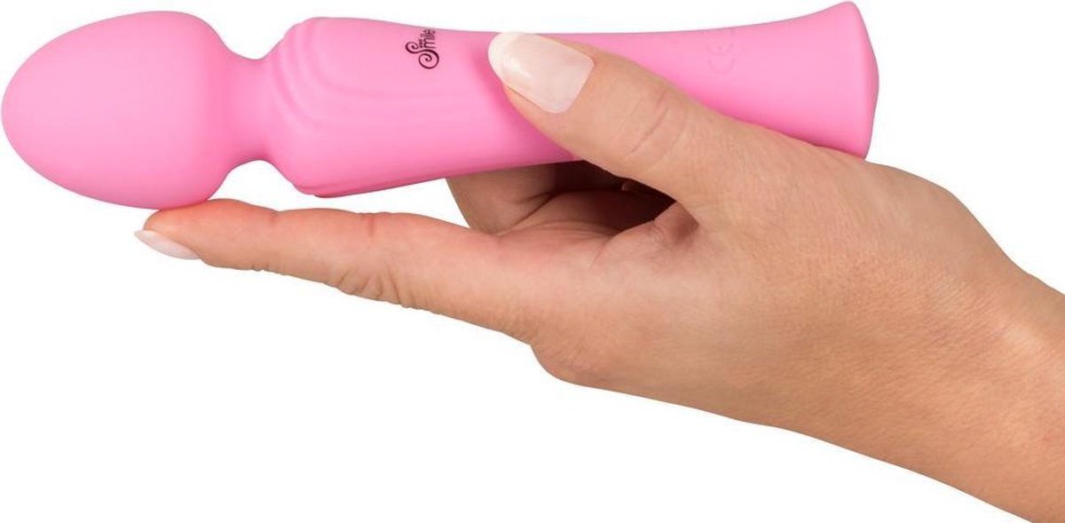 Sweet Smile – Oplaadbare Massager Wand met Veelzijdige Functies voor Onderweg – 16.7 cm – Roze