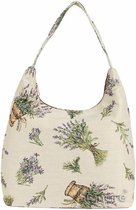 Signare Dames Handtas Hobo - Gobelin - Lavendel