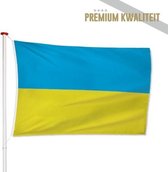 Oekraïense Vlag Oekraïne 150x225cm - Kwaliteitsvlag - Geschikt voor buiten