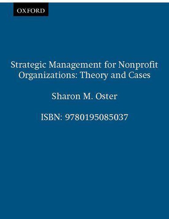 Strategic Management for Nonprofit Organizations - cover