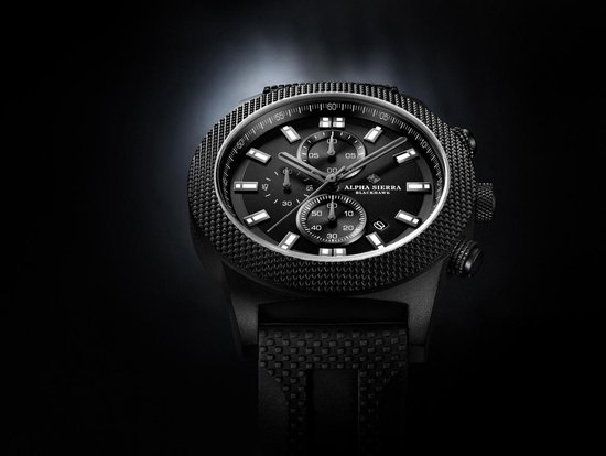 Alpha Sierra - Blackhawk - UH60B - Horloge - Siliconen - 48 mm - Zwart |  bol.com