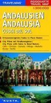 KUNTH Reisekarte Andalusien - Costa del Sol 1 : 300 000
