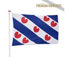 Friese Vlag Friesland 100x150cm - Friesche vlag - Fryske flagge Geschikt voor aan huis
