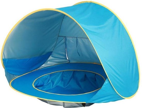aanwijzing Correspondentie Onbevreesd Strand Tent Met Zwembad - Blauw - UPF 50+ UV Werend - Waterdicht - Pop Up -  Baby & Kind | bol.com