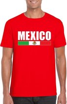Rood Mexico supporter t-shirt voor heren XL
