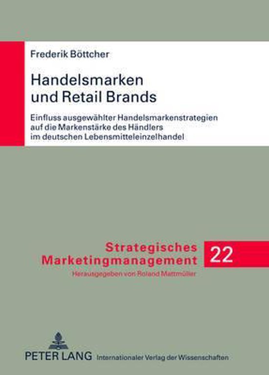 Strategisches Marketingmanagement- Handelsmarken Und Retail  ... - cover