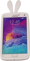 Wit Bumper Konijn Medium Frame Case Hoesje voor Samsung Galaxy J3 2016