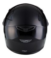 MOTO • GLOSS BLACK • L • Helm - Motorhelm - Integraalhelm - Scooterhelm - Motor - Scooter - Brommer