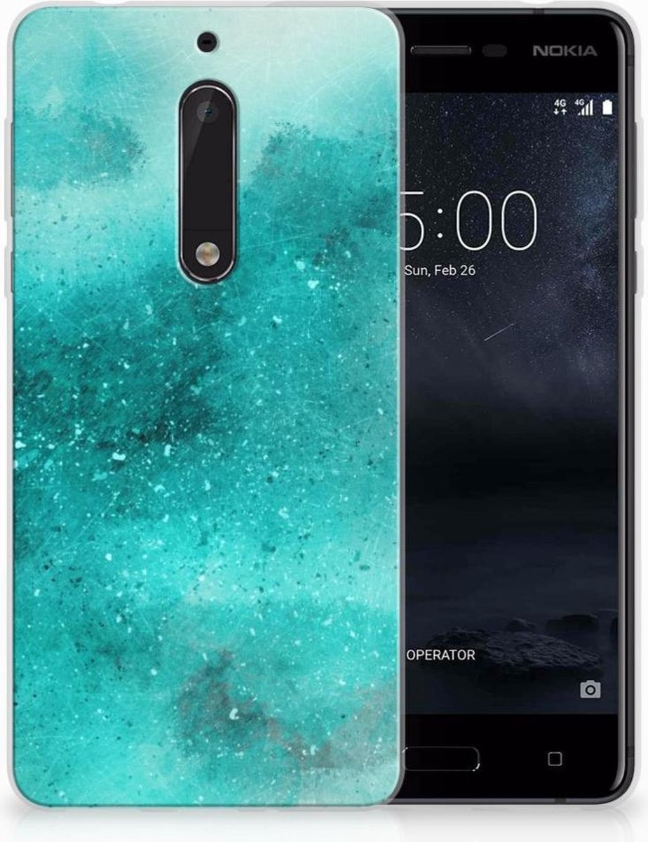 Hoesje maken Nokia 5 Painting Blue