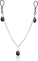CalExotics - Nonpierce Nipple Chain Jewelry - Bondage / SM Nipple clamps Zwart