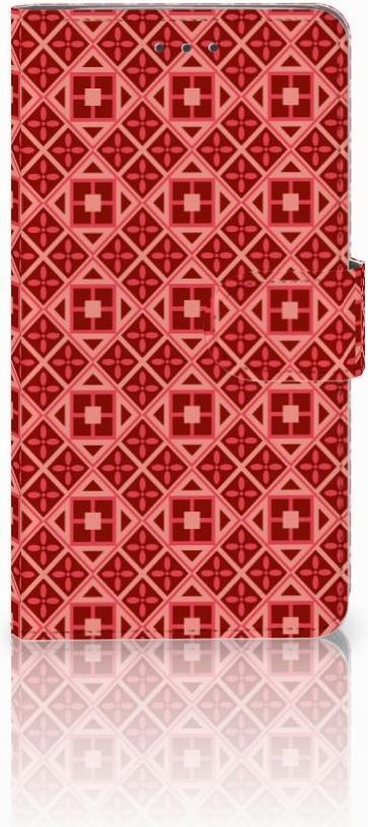 Samsung Galaxy J7 2016 Telefoon Hoesje Batik Rood