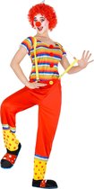 dressforfun - Vrouwenkostuum clown Leonie XL - verkleedkleding kostuum halloween verkleden feestkleding carnavalskleding carnaval feestkledij partykleding - 300821