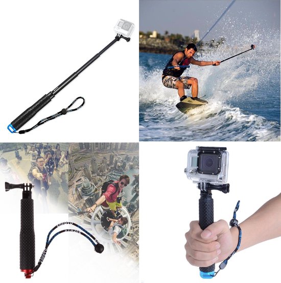 Waterproof Universele Action Camera Selfie Stick - Handheld Selfie Stok Monopod  Pole... | bol.com