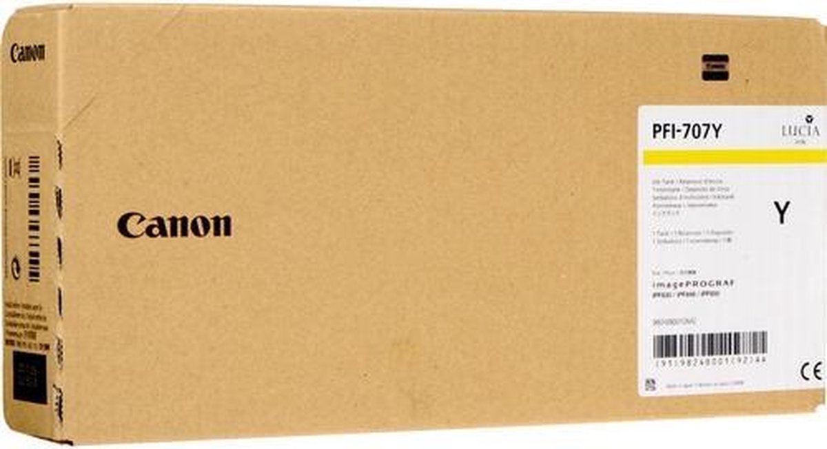 Canon - 9824B001 - PFI-707Y - Inktcartridge geel