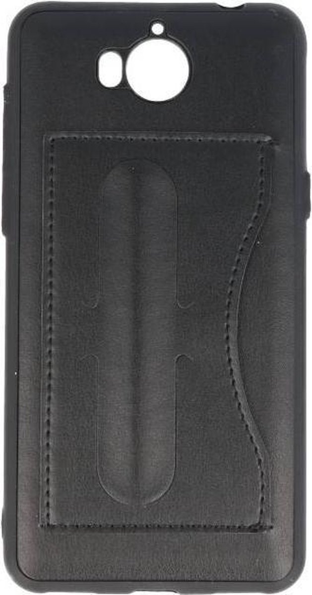 Standing TPU Wallet Case - Geschikt voor Huawei Y5 2017 Zwart