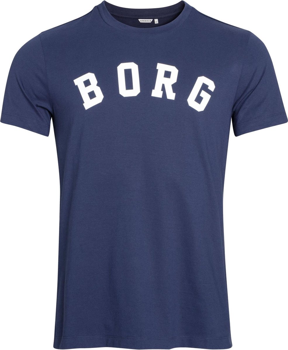 Bjorn Borg Berny heren sportshirt - donker blauw - maat S