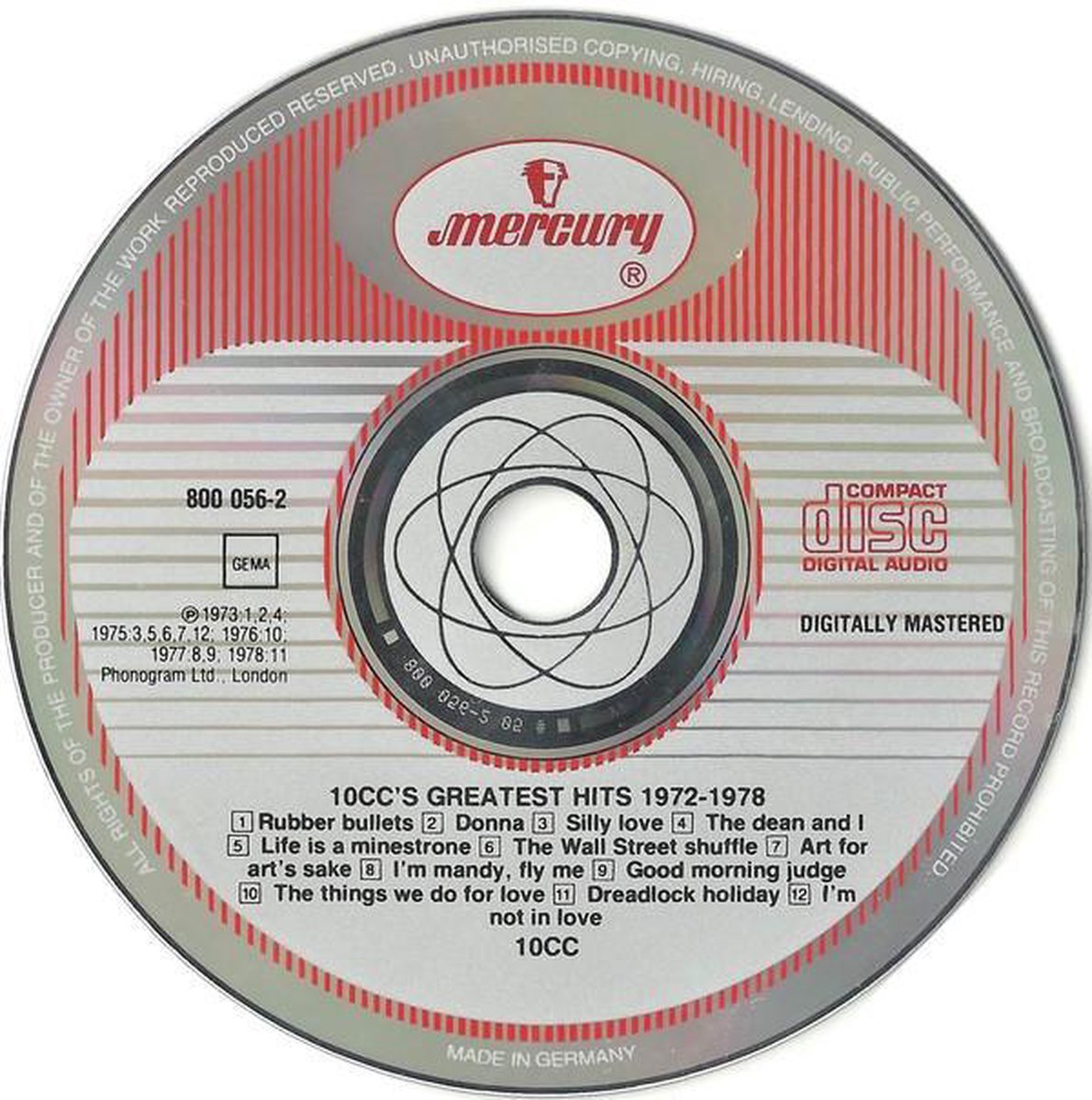 Ten CC / 10cc's Greatest Hits 19721978, Ten CC 10CC CD (album) Muziek Ten CC / 10cc's Greatest Hits 19721978, Ten CC 10CC CD (album) Muziek