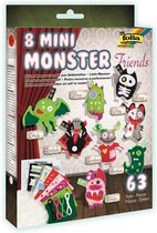 Folia Mini Monster Vriendjes Knutsel Pakket A040071 - 8 monsters