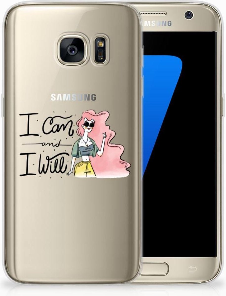 Samsung Galaxy S7 Telefoonhoesje met Naam i Can