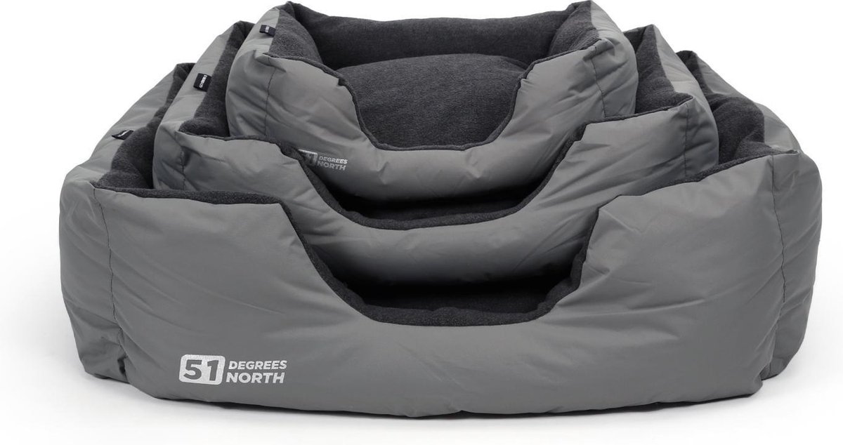 51Degrees North Storm Hondenmand - S - Licht Grijs - 50 x 40 x 20 cm