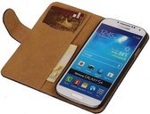 Snake Bookstyle Wallet Case Hoesje - Geschikt voor Samsung Galaxy Core i8260 Zwart