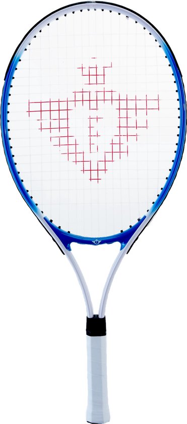 ALUMINIUM TENNISRACKET 25/" WITH TWO TENNISBALLS - BLUE
