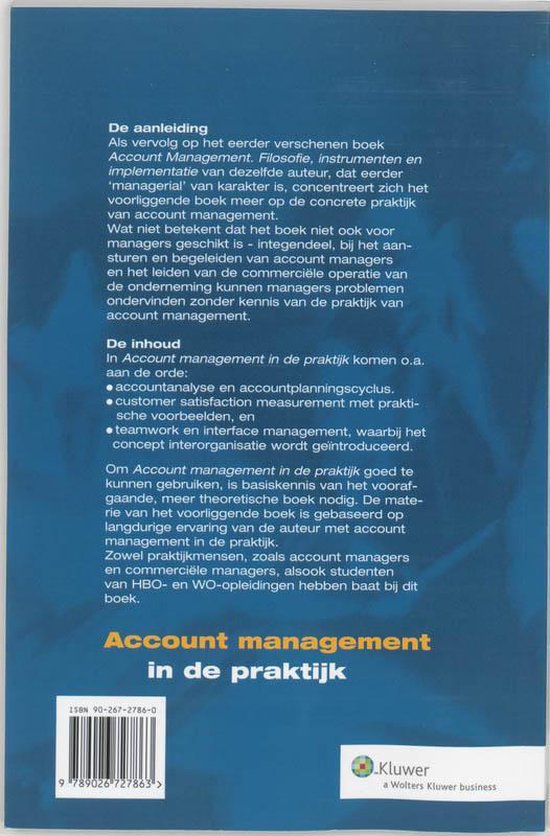 Marketing management - Account management in de praktijk ...