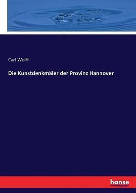Die Kunstdenkmäler der Provinz Hannover - cover