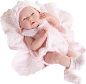 Berenguer Babypoppen La Newborn 38 cm Meisje in Roze met dekentje